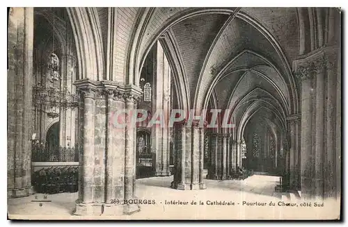 Cartes postales Bourges Interieur de la Cathedrale Pourtour du Choeur cote Sud