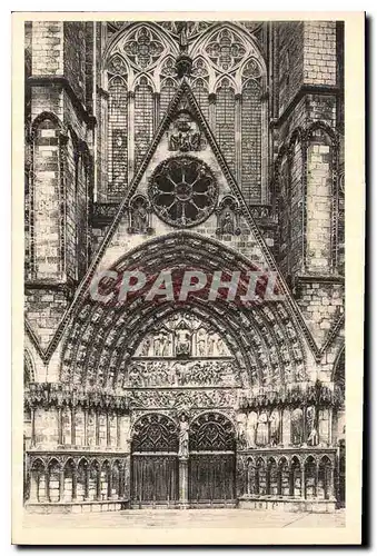 Ansichtskarte AK Cathedrale de Bourges Portail central