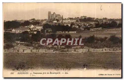 Cartes postales Bourges Panorama pris de Beauregard