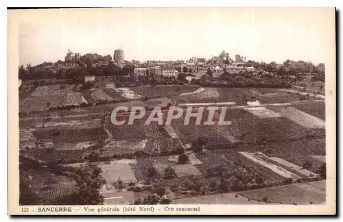 Cartes postales Sancerre Vue generale cote Nord Cru renomme