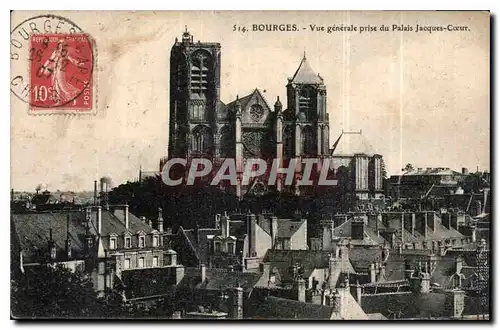 Ansichtskarte AK Bourges Vue generale prise du Palais Jacques Coeur