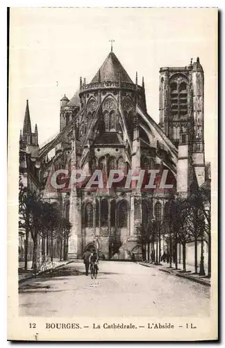 Ansichtskarte AK Bourges La Cathedrale L'Abside