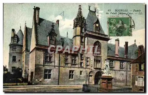 Cartes postales Bourges Facade du Palais Jacques Coeur