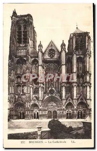 Cartes postales Bourges La cathedrale