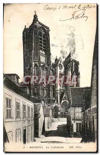 Cartes postales Bourges La cathedrale