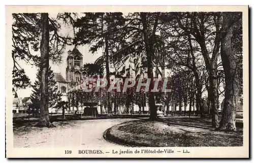 Ansichtskarte AK Bourges Le jardin de l'Hotel de Ville