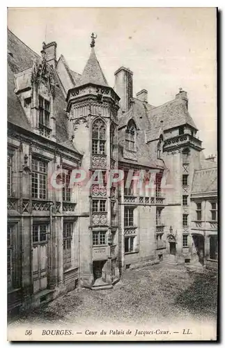 Cartes postales Bourges Cour du Palais de Jacques Coeur