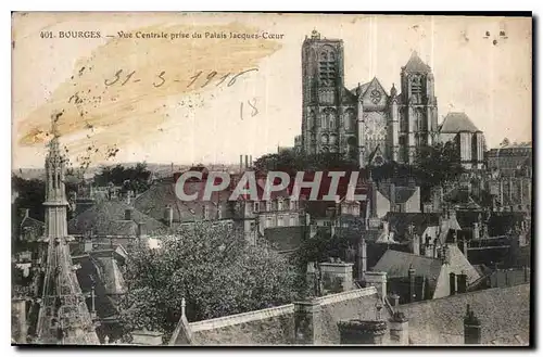 Cartes postales Bourges Vue centrale du Palais Jacques Coeur