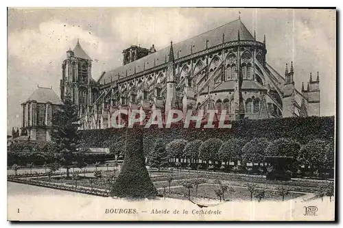 Ansichtskarte AK Bourges Abside de la Cathedrale