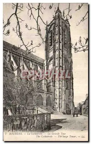 Ansichtskarte AK Bourges la Cathedrale La Grande Tour