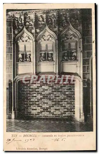 Ansichtskarte AK Bourges Cheminee du Palais Jacques Coeur