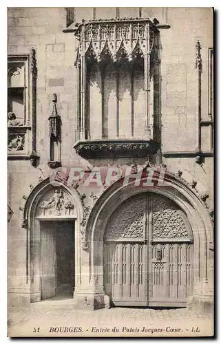 Cartes postales Bourges Entree du Palais Jacques Coeur