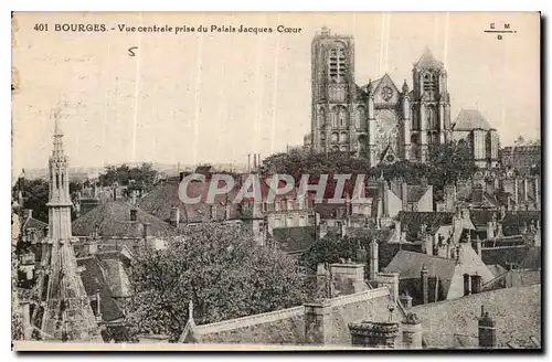 Ansichtskarte AK Bourges Vue Centrale prise du Palais Jacques Coeur