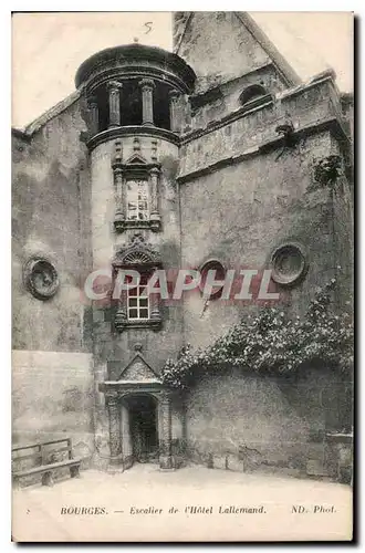 Cartes postales Bourges Escalier de l'Hotel Lallemand