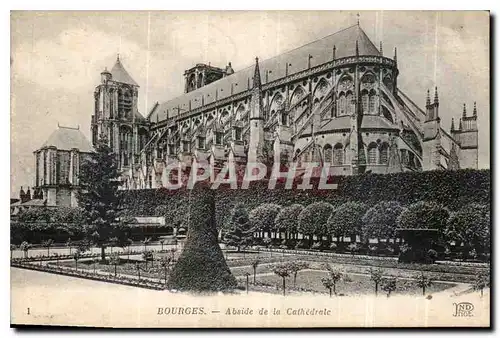 Ansichtskarte AK Bourges Abside de la Cathedrale