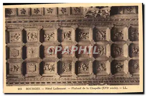 Ansichtskarte AK Bourges Hotel Lallemant Plafond de la Chapelle Diable