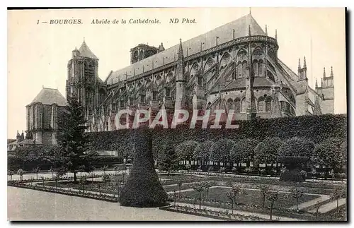 Cartes postales Bourges Abside de la Cathedrale