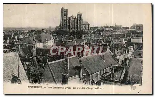 Ansichtskarte AK Bourges Vue generale prise du Palais Jacques Coeur