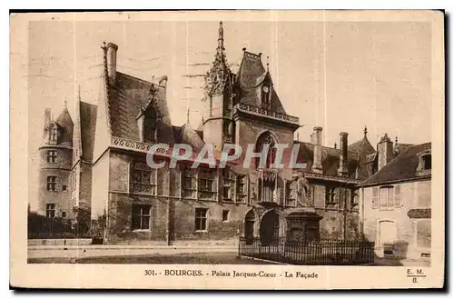 Cartes postales Bourges Palais Jacques Coeur La Facade