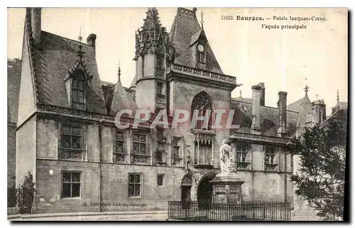 Ansichtskarte AK Bourges Palais Jacques Coeur Facade principale