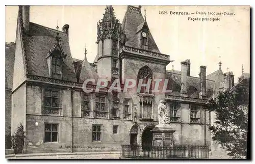 Cartes postales Bourges Palais Jacques Coeur Facade principale