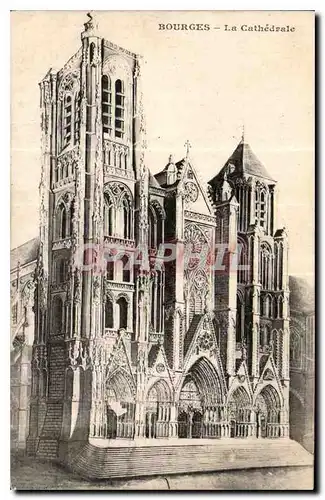 Cartes postales Bourges La Cathedrale