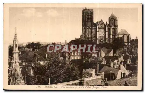 Ansichtskarte AK Bourges Vue centrale prise du Palais Jacques Coeur