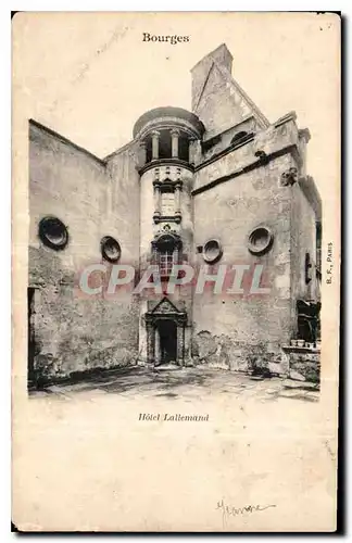 Cartes postales Bourges Hotel Lallemand