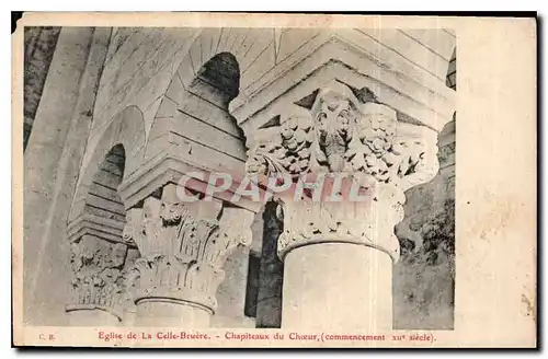 Cartes postales Eglise de la Celle Bruere Chapiteaux du Choeur