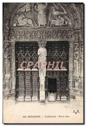 Cartes postales Bourges Cathedrale Porte Sud