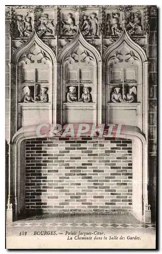 Cartes postales Bourges Palais Jacques Coeur La Cheminee dans la Salle des Gardes
