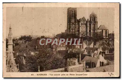 Ansichtskarte AK Bourges Vue centrale prise du Palais Jacques Coeur