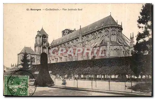 Cartes postales Bourges Cathedrale Vue lateral Sud