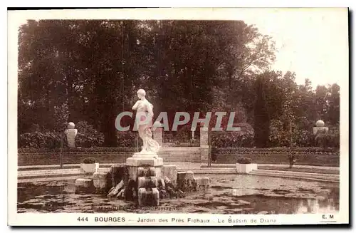 Cartes postales Bourges Jardin des Pres Fichaux Le Bassin de Diane