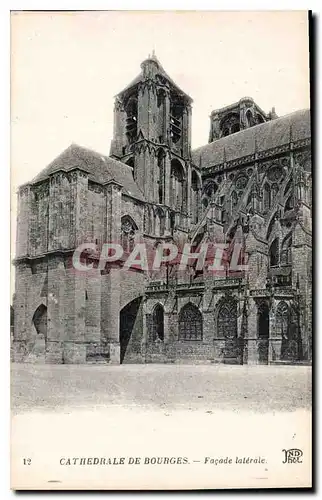 Ansichtskarte AK Cathedrale de Bourges Facade laterale