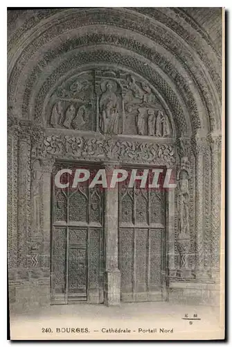 Cartes postales Bourges Cathedrale Portail Nord