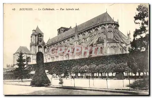 Ansichtskarte AK Bourges La Cathedrale Vue laterale sud