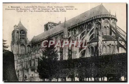 Cartes postales Bourges Cathedrale St Etienne