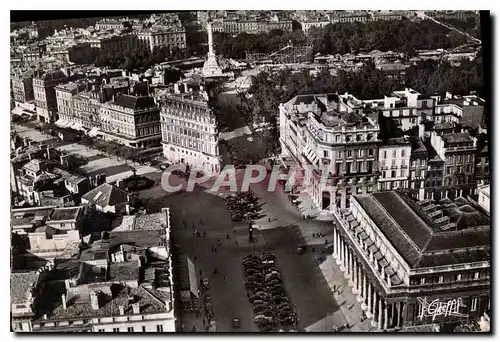 Cartes postales moderne En Guyenne Bordeaux Gironde Vue aerienne Le Theatre et les allees de Tourny