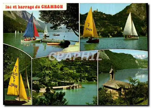 Cartes postales moderne Images de l'Oisans Lac et Barrage du Chambon