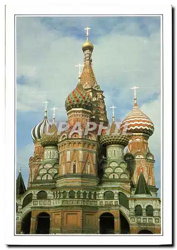 Moderne Karte Moscou Basilique de Basile le Bienheureux