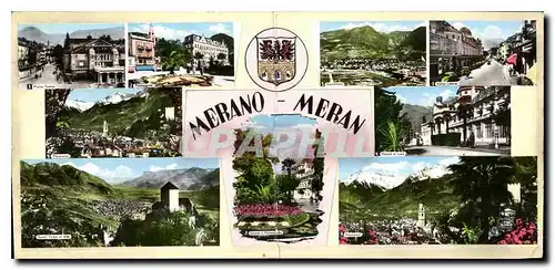 Moderne Karte Merano Meran