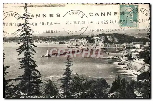 Cartes postales moderne Nice Vue generale prise du Mt Boron