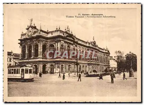 Cartes postales moderne Anvers Antwerpen Theatre Flamand Nederlandeche Schouwburg