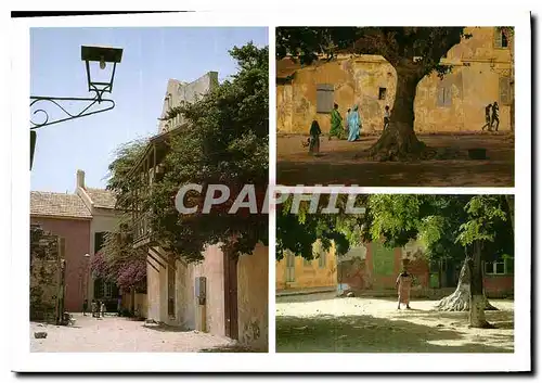 Cartes postales moderne Ile de Goree a travers les rues