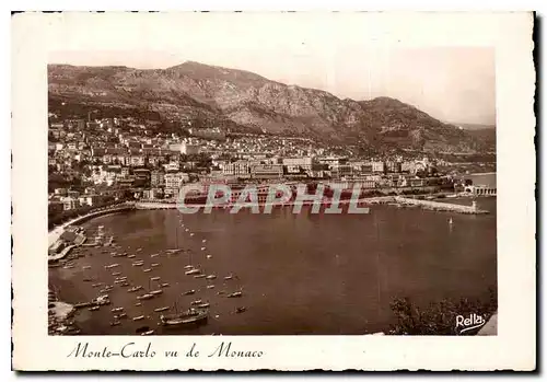 Cartes postales moderne Monte Carlo vu de Monaco