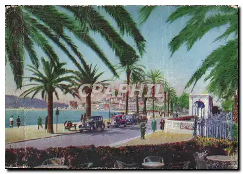 Moderne Karte La Cote d'Azur Cannes un coin de la Croisette