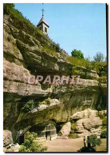 Cartes postales moderne Les Beaux Sites du Doubs Franche Comte Notre Dame de Remonot Entree de la grotte chapelle Statue