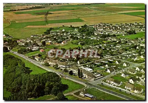 Moderne Karte Sannerville Calvados Vue Aerienne