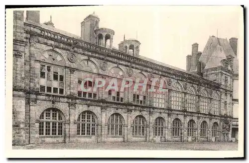 Ansichtskarte AK Chateau de Fontainebleau Facade de la Galerie Henri II Cour Ovale